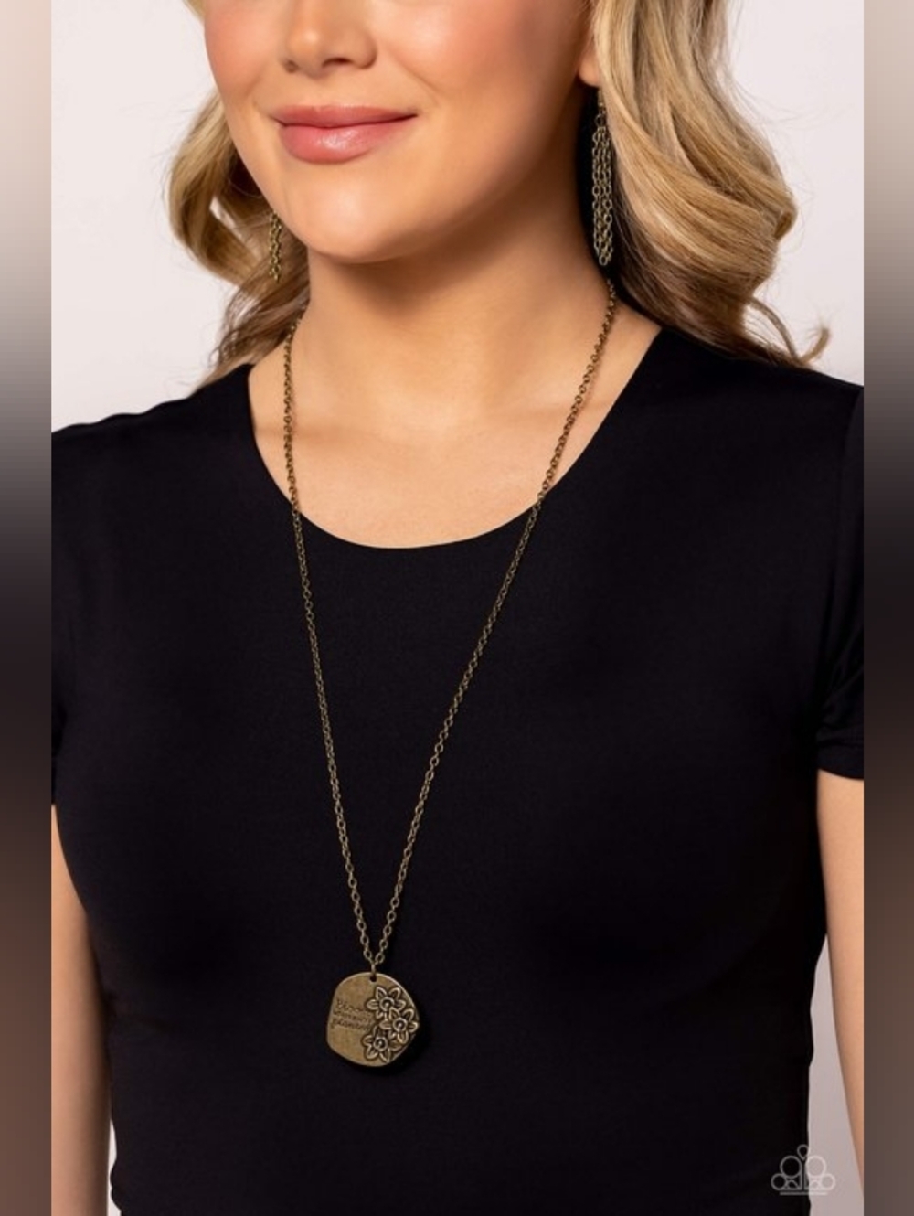 Planted Possibilities Brass Necklace